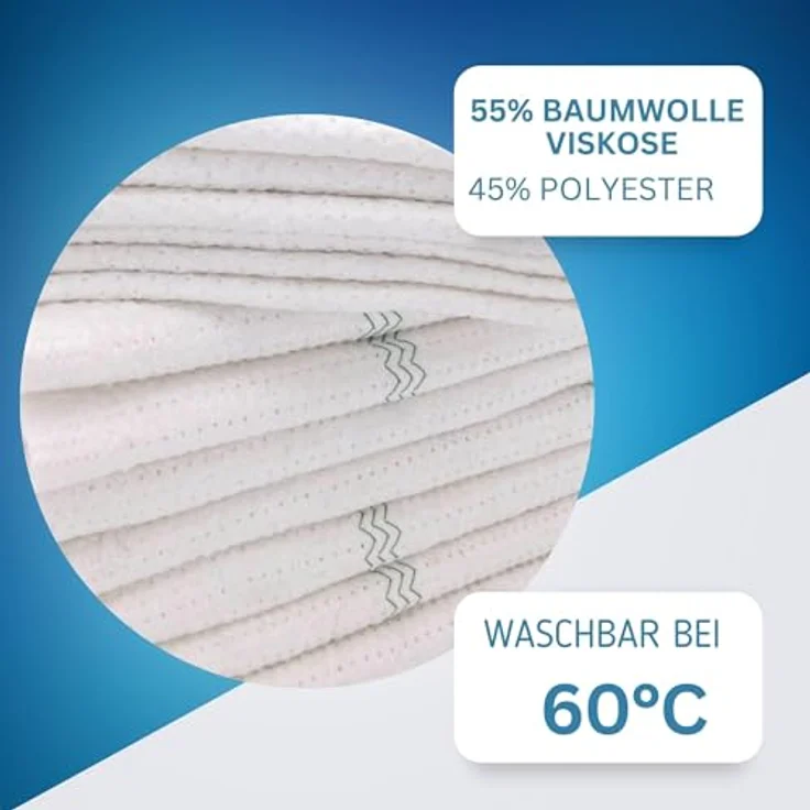 Radami Bodentücher Scheuertuch Scheuerlappen saugstark 50 x 60cm Baumwolle/Viskose 10 Stück – Bild 3