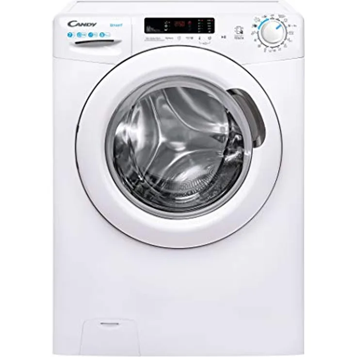 Candy Smart CS4 1272DE-1-S, Frontlader-Waschmaschine, D, Fassungsvermögen 7 kg, Standgerät, Breite 60 cm