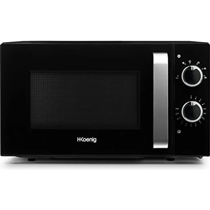 H.Koenig VIO8 Mikrowelle Compact Design, Standgerät, 700 Watt, 20 Liter Garraum, schwarz, Edelstahl – Bild 2
