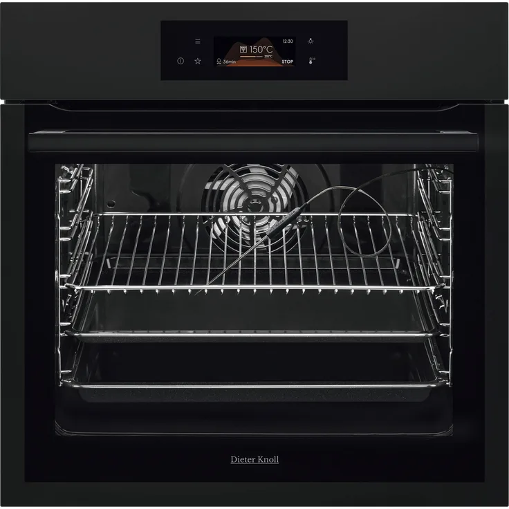 Mömax Einbaubackofen DKB39906MK, Schwarzer matt Backofen mit TFT-Display, B/H/T: ca. 59,4/59,4/56,8cm