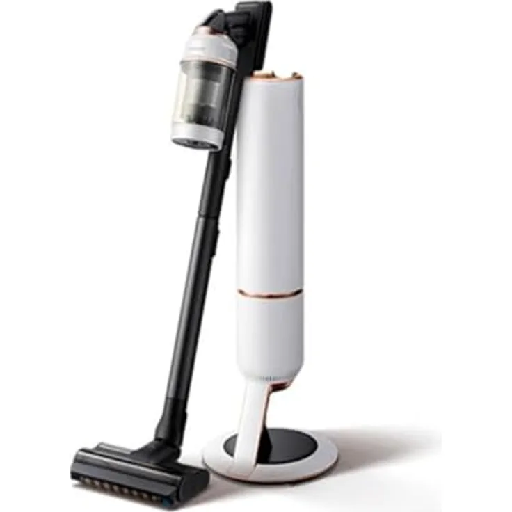 Samsung Bespoke Jet Plus Pet VS20B95823W Handstaubsauger + Reinigungsstation 2.0 580 W 210 AW, weiß/schwarz