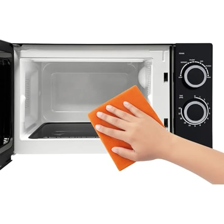 Silva MW-C 25.2, Mikrowelle Schwarz mit Keramikboden und 700W, platzsparend und große Nutzfläche – Bild 3