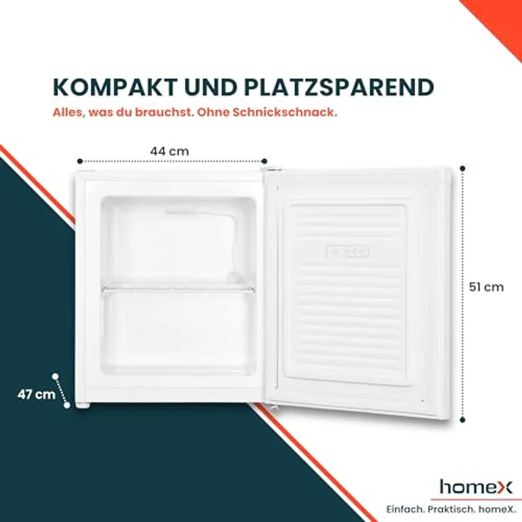 homeX FM1015-W Gefrierschrank, freistehend, Energieklasse E – Bild 5