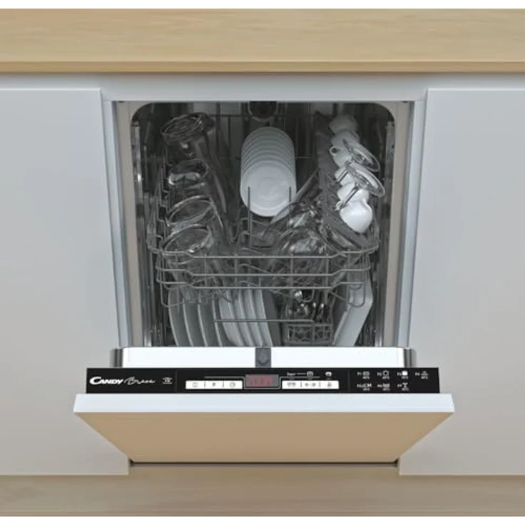 Candy Brava CDIH 2D949, voll integrierter Geschirrspüler für 9 Gedecke, 49 dB, Aquastop-System, energieeffizient – Bild 1