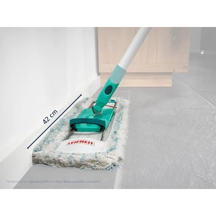 Leifheit Wischbezug Profi cotton plus, aus Baumwoll- und Suprafasern, saugfähiger Bodenwischer Ersatzbezug, Wischer Ersatzbezug für Steinböden und Fliesen – Bild 7