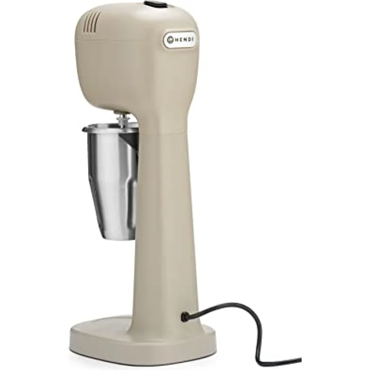 Hendi Milchshake-Mixer - Design by Bronwasser Standmixer, 400 Watt, Kunststoff, grau, braun – Bild 4
