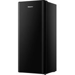 Hisense RR220D4BBE - Kühlschrank mit einer Tür, Freeze Zone Gefrierschrank, 165 l Fassungsvermögen, 128 cm hoch, Class E, Weinregal, Cycle Defrost (zyklisch), Obst- und Gemüseschublade, Schwarz