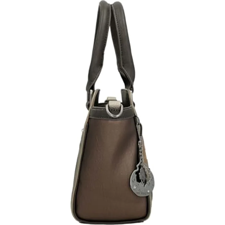 Anekke Manifesto Shopper Tasche, Mehrfarbig, 26 cm x 11 cm x 20 cm, 100% Polyurethan, grau – Bild 3