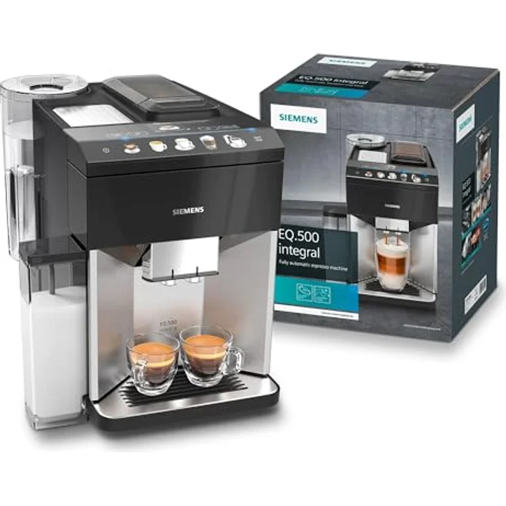 Siemens EQ.500 TQ507R03 - Volautomatische espressomachine - Zwart, Kaffeevollautomat, Schwarz, Silber – Bild 2