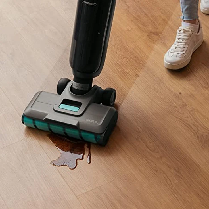 Cecotec Elektromopp FreeGo Wash&Vacuum Spray. 250 W, Schrubben und Staubsaugen gleichzeitig, Autonomie 35 Minuten, Jalisco-Nasswalze, Wasserspray, 700 ml sauberer und 750 ml Schmutzwassertank, Sockel – Bild 4
