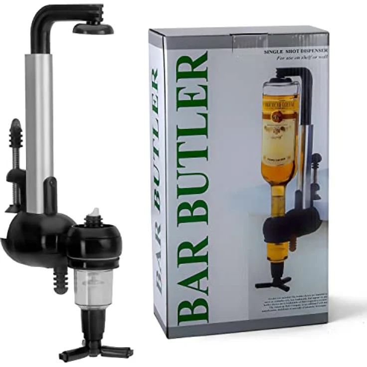 GOODS+GADGETS Bar-Butler für Spirituosen, 4cl Getränkespender mit einfacher Flaschenhalterung, leicht zu reinigen und zu montieren – Bild 5