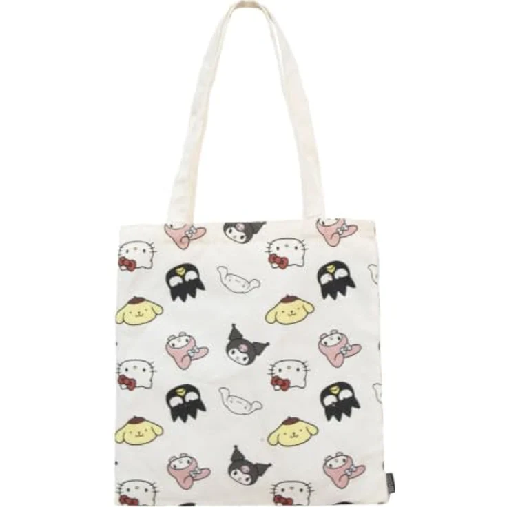 Hello Kitty Shopper Bag, leicht und faltbar, Mehrfarbig, 38 × 40 cm, aus Polyester und Baumwolle – Bild 1
