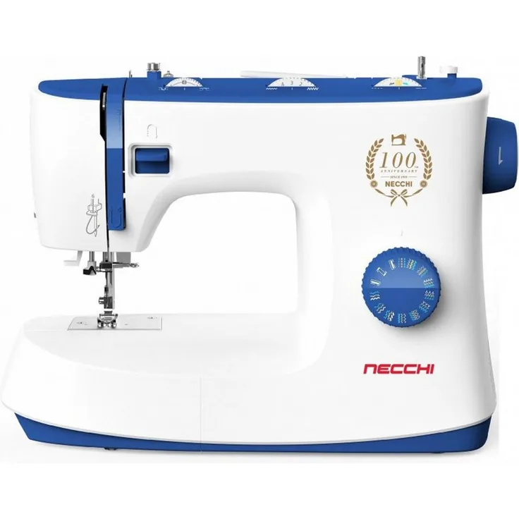 Necchi Nähmaschine Necchi K432A, Jubiläumsmodell mit 32 Nähprogrammen, blau - Preisvergleich