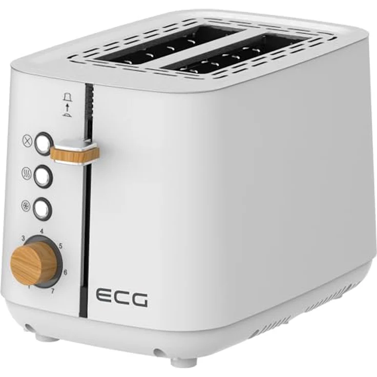 ECG ST 2768 Timber White Toaster mit 2 Fächern und 7 Heizstufen – Bild 2