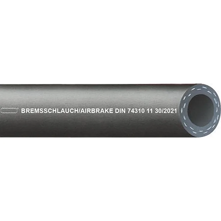 Teguma Schlauch AIRBRAKE, 40er Pack Stickstoffschlauch ID 13mm, schwarz, Betriebsdruck 10 bar, Gummi-Druckluftbremsschlauch