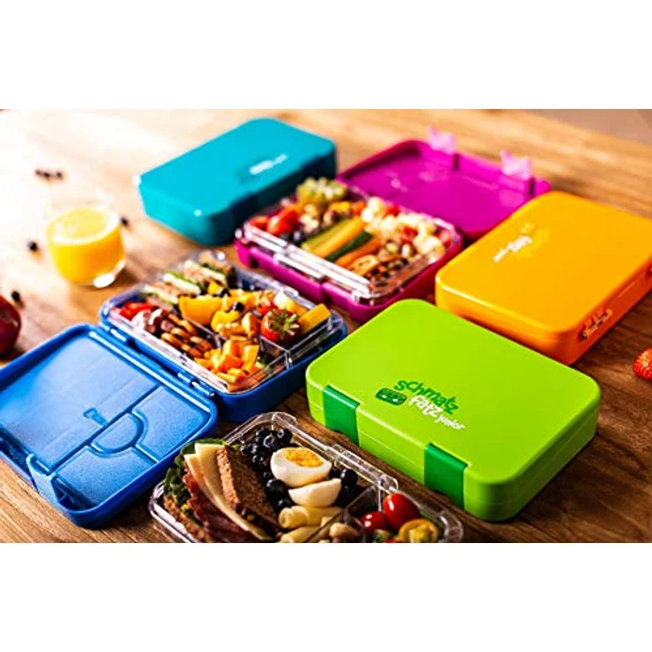 schmatzfatz junior Lunchbox 6 Fächer 21,3 x 15 x 4,5 cm (BxHxT) Petrol – Bild 8