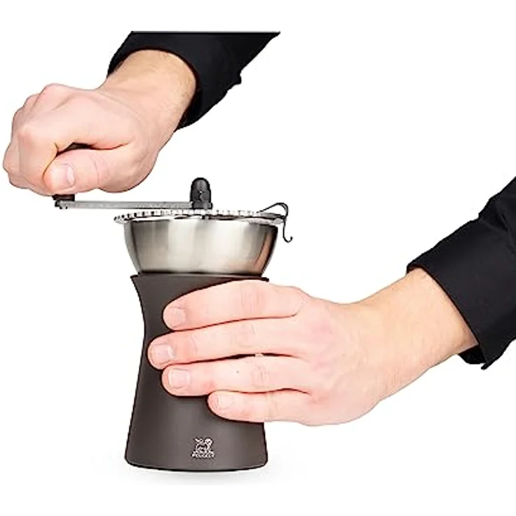 Peugeot Manuelle Kaffeemühle Kronos mit einstellbarem Mahlwerk, Stahl, Braun, 35853 – Bild 5