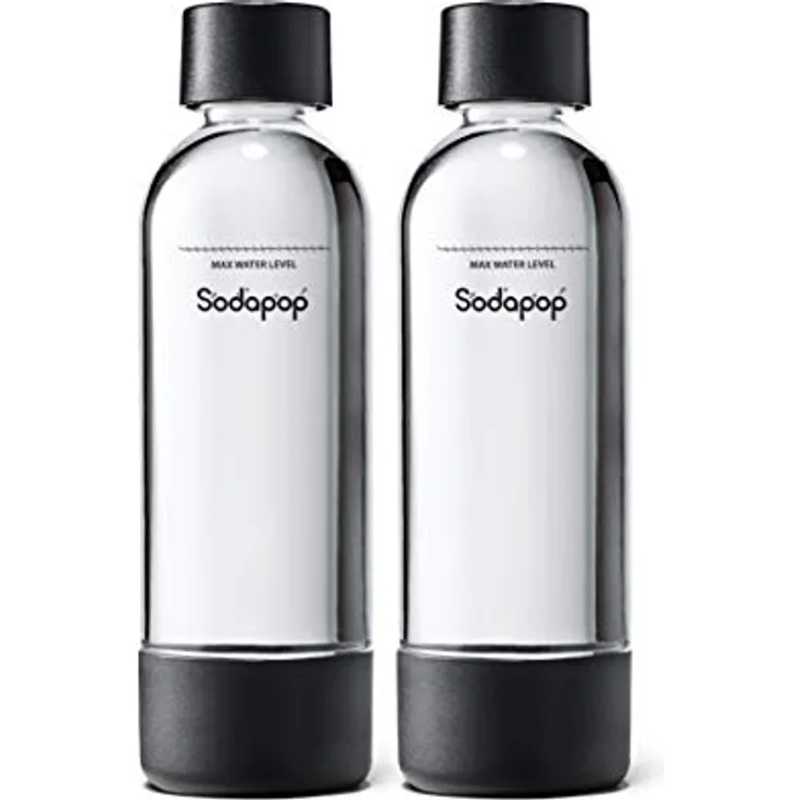Sodapop PET-Flasche mit 1L Fassungsvermögen Duo Set für Joy Prestige-Fashion und Sharon UP, Kunststoff, Klar