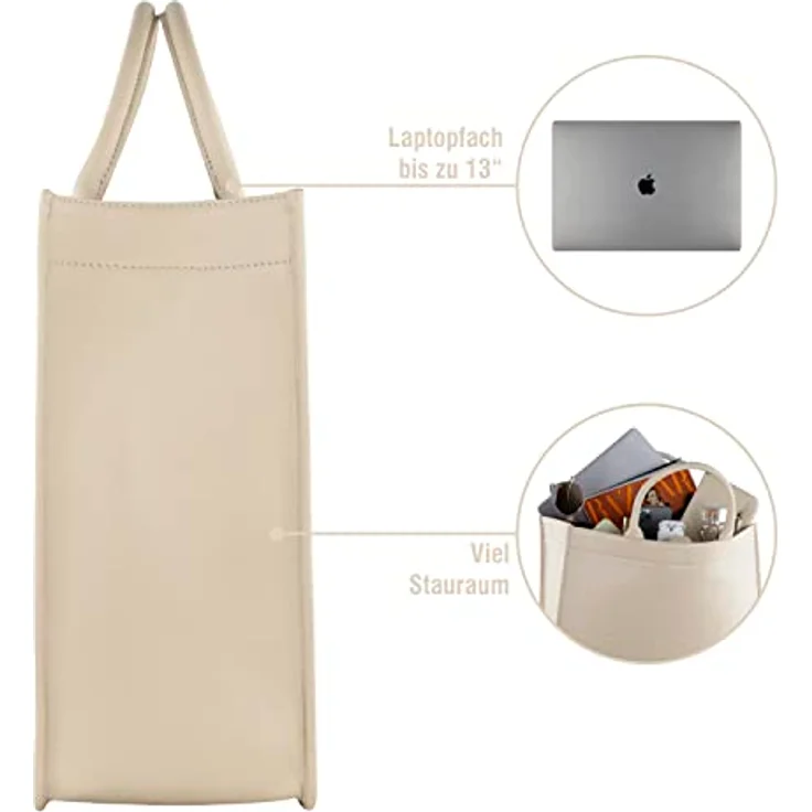 Bugatti Shopper Daphne Tote Bag, hochwertiges Rindleder, geflochtener Henkel und Schultergurt, schwarz – Bild 4