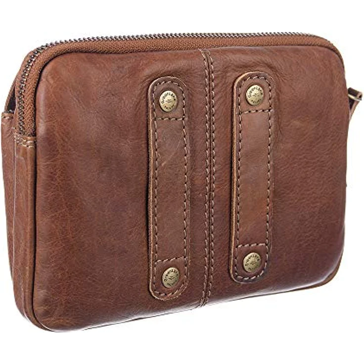 Greenland Nature Soft & Safe Gürteltasche, RFID-sicheres Leder, 18 cm x 6 cm x 14 cm, braun – Bild 6