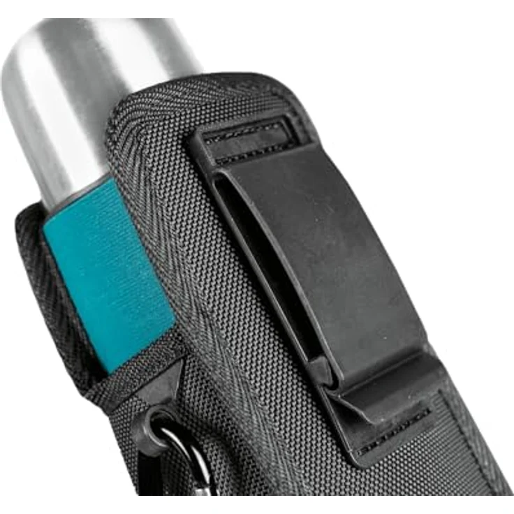 Makita Thermoflasche E-15562, Edelstahl, 330 ml mit Gürteltasche und Karabinerhaken – Bild 4