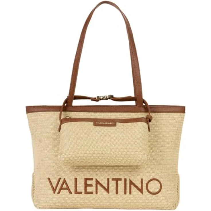 VALENTINO BAGS Shopper Maiam, 2-tlg. Set in Naturale / Cuoio, geräumig mit Zipper und Utensilientasche – Bild 2