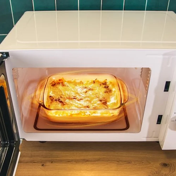 Cecotec Mikrowelle mit Grill Proclean 3110 Flatbed Mikrowelle, 20 l, 700 W, 6 Stufen, 800 W Grill, 3DWave-Technologie, anspruchsvolles Design – Bild 5