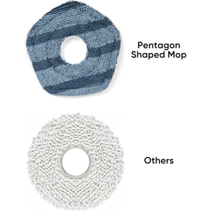 eufy 2 waschbare Vakuum-Mopp-Tücher, kompatibel mit X10 Pro Omni und X9 Pro, wiederverwendbar, weiches Wischpad für versiegelte Böden – Bild 3