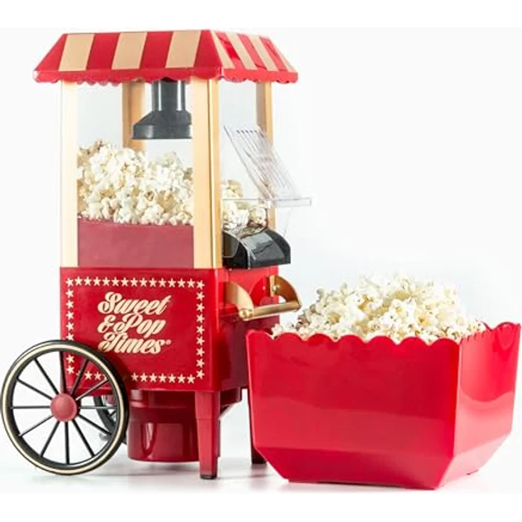 InnovaGoods IG114772 Popcornmaschine, 1200 W, Rot – Bild 2
