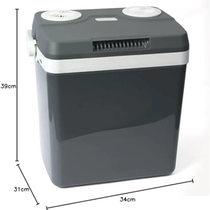 DINO KRAFTPAKET AC-DC Kühlbox thermoelektrisch, 12 V, 230V, 25L, Energieffizienzklasse E, grau – Bild 4