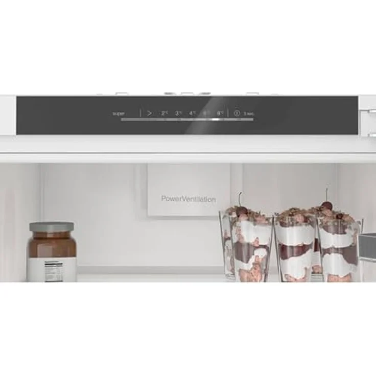 Bosch KIR81VFE0 Serie 4 Einbau-Kühlschrank, 310 L, weiß, LED Beleuchtung, Flaschenablage, Flachscharnier – Bild 2