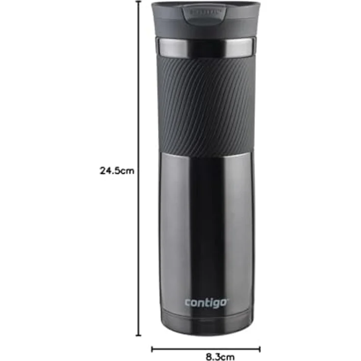Contigo Thermobecher Byron Snapseal, Edelstahl Isolierbecher, Kaffebecher to go, auslaufsicher, spülmaschinenfester Deckel BPA-frei, 720 ml – Bild 9
