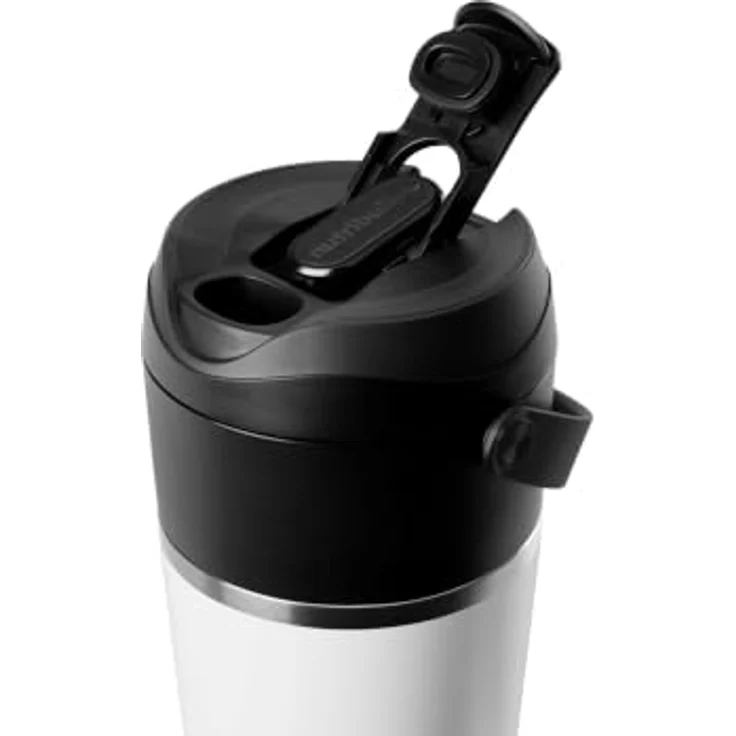 NutriBullet FLIP Tragbarer Smoothie Maker mit isoliertem Edelstahlbecher, 11.1-V-Motor, Farbe: Weiß – Bild 2