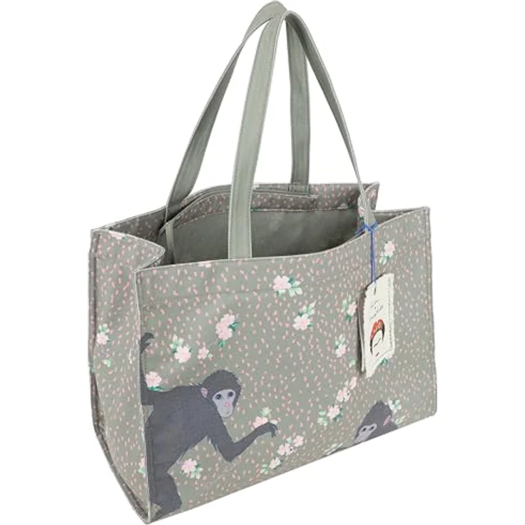 Fritzi aus Preußen Fritzi x Frida Kahlo Easy01 Limited Shopper Tasche, 46.5 cm, grau, 100% Baumwolle – Bild 7