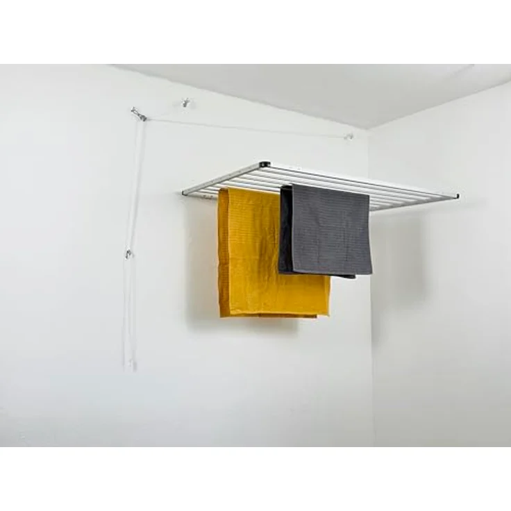 DRY-SMART Lift Wäschetrockner 120cm, platzsparend, Vollkommen Rostfrei, schnelle Trocknung – Bild 2