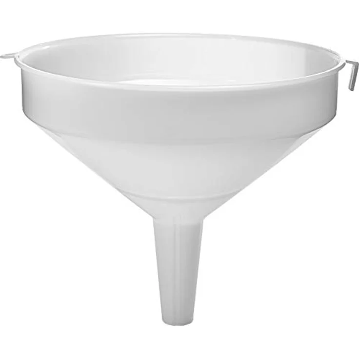 Browin 350031 Trichter groß, Ø 30 cm, Trichter für Alkohol, Fassungsvermögen von 6 Litern, zum Abfüllen großer Flaschen Wein, Bier, sicheres Material, Weiß – Bild 1