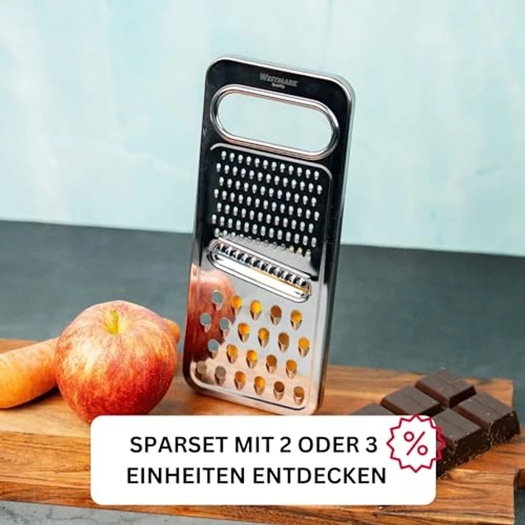 Westmark Universalreibe-- Hobel, 3 in 1, Rostfreier Edelstahl, Steel, Silber, 10022270 – Bild 7