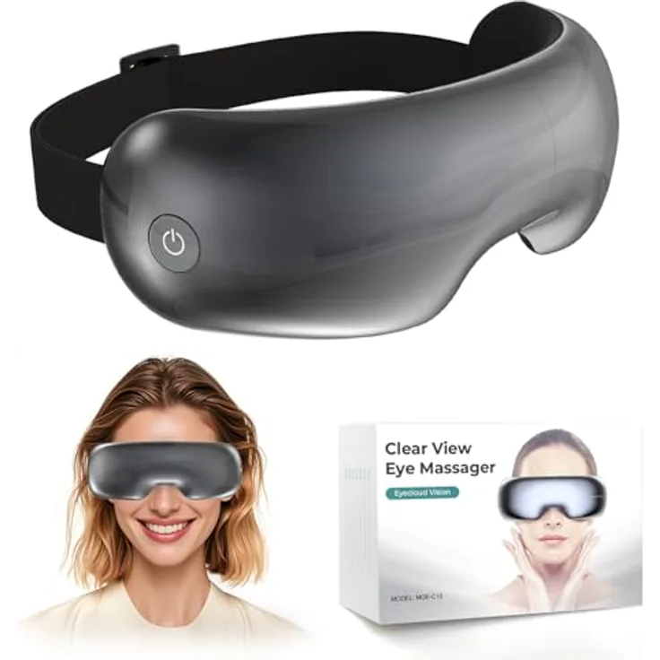 ASPRIA Massagegerät mit dualer Heiß- und Kältetherapie, Vibration, Luftkompressionsmassage, ergonomisches Design, 2500mAh Akku