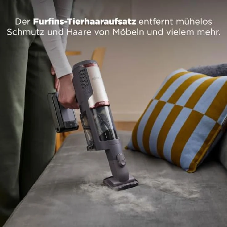 Shark BU3621EUT, Akku-Stielstaubsauger mit automatischer Absaugstation und motorisierter Bodendüse für Tierhaare – Bild 9