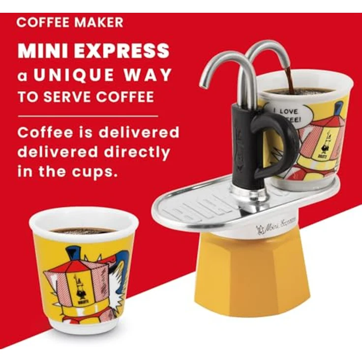 Bialetti MINI EXPRESS Set Lichtenstein (0001405) – Bild 5