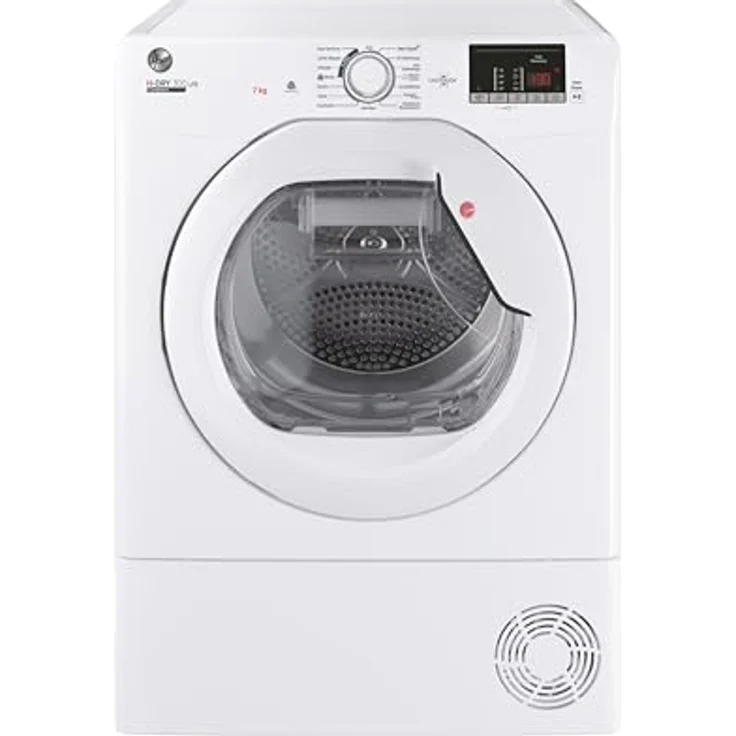 Hoover HLE C7DE-84 Kondenstrockner / 7 kg/Smarte Bedienung mit NFC-Technologie/AquaVision-Kondenswasserbehälter, Weiß – Bild 1