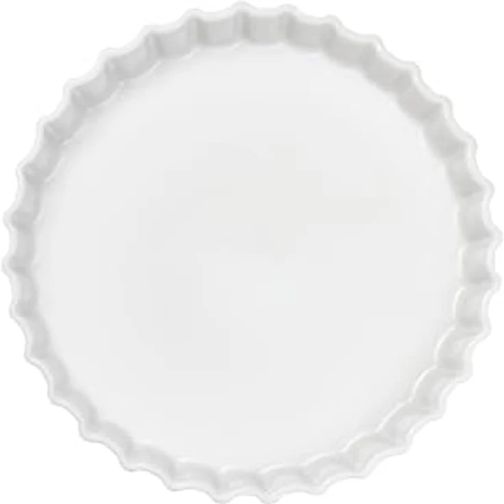 ASA Selection Grande Tarteform Weiss 30cm - Hochwertiges Porzellan, Ideal für Tartes und Quiches – Bild 2