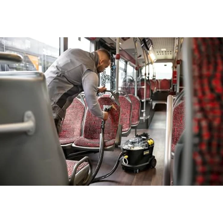 Kärcher Puzzi 8/1 Anniversary Edition, Elektro-Waschsauger mit ergonomischer Polsterdüse und 2-in-1-Behälter, schwarz – Bild 4