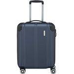 travelite 4-Rad Handgepäck Koffer erfüllt IATA Bordgepäckmaß, Gepäck Serie CITY: Robuster Hartschalen Trolley mit kratzfester Oberfläche, 55 cm, 40 Liter