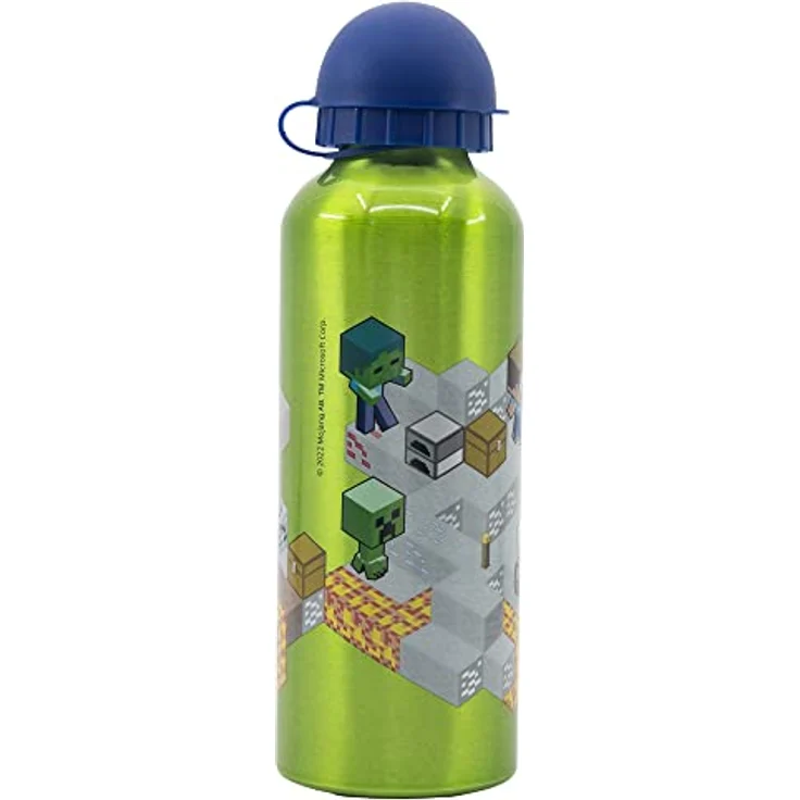 Minecraft Aluminium Trinkflasche Distorsion, 530 ml im Isometric Design, auslaufsicher – Bild 2