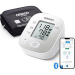 OMRON X2 Smart+ Bluetooth Blutdruckmessgerät, klinisch validiert, Deutsche Hochdruckliga Prüfsiegel, Universalmanschette 22-42 cm