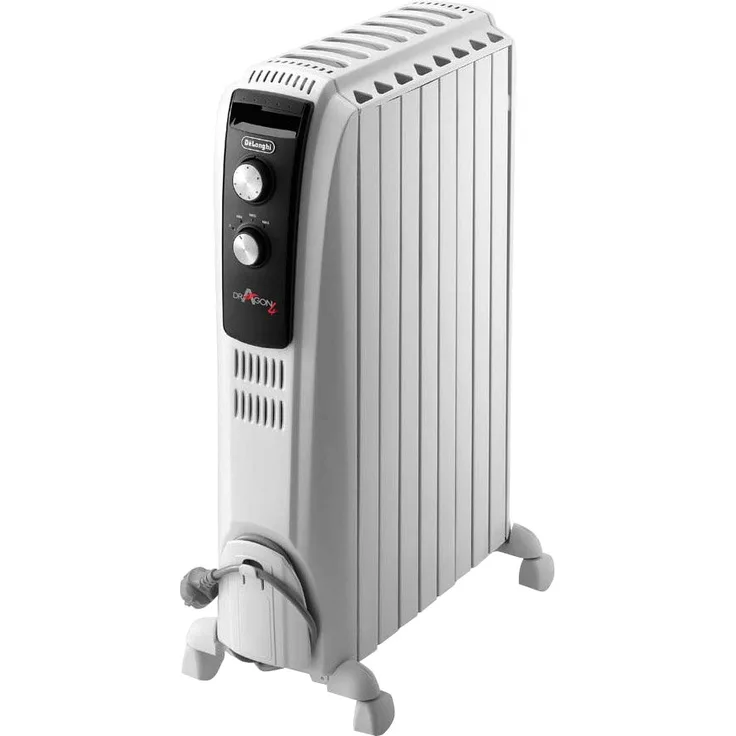 De'Longhi Dragon4 TRDS40820E Radiator, 2000 Watt, 3 Heizstufen, Thermostat, Timer, Frostschutzfunktion, weiß, Radiator