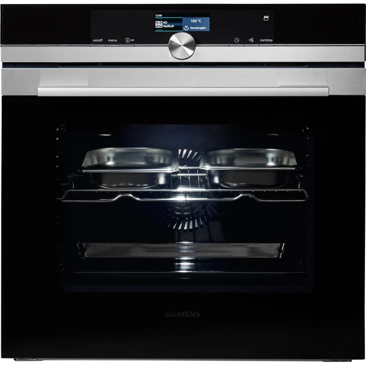 Siemens HS636GDS2 iQ700 Dampfbackofen, Energieeffizienzklasse A+, Einbau, Breite 59,4 cm, Volumen 71 l, 13 Heizarten, Entkalkungsprogramm, cookControl Plus – Bild 4