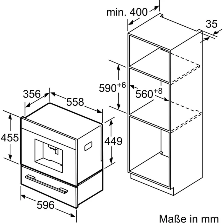 Neff CKS1561N Einbau-Kaffeemaschine aus Edelstahl, SensoFlow System, mit Milchsystem und integriertem Mahlwerk – Bild 9
