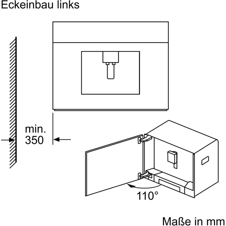 Neff CKS1561N Einbau-Kaffeemaschine aus Edelstahl, SensoFlow System, mit Milchsystem und integriertem Mahlwerk – Bild 7